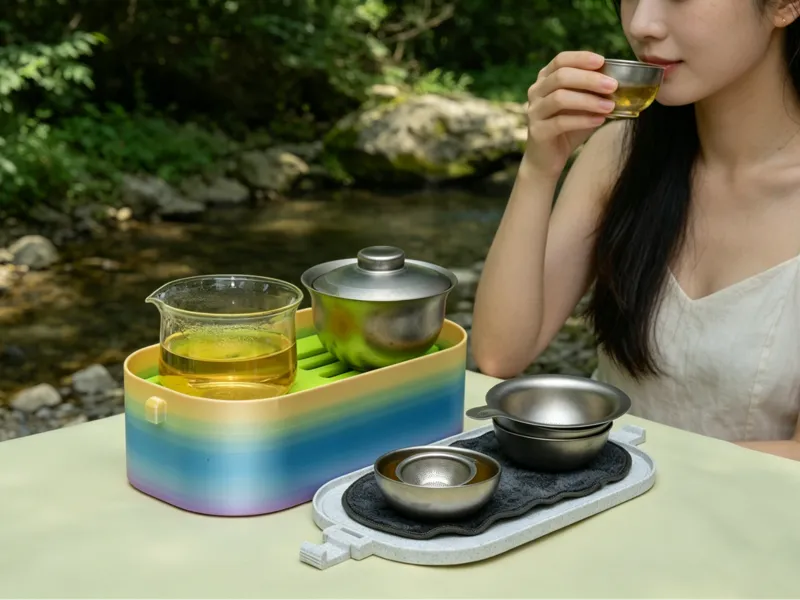 旅行功夫茶台/茶具收纳（茶台+茶具收纳）