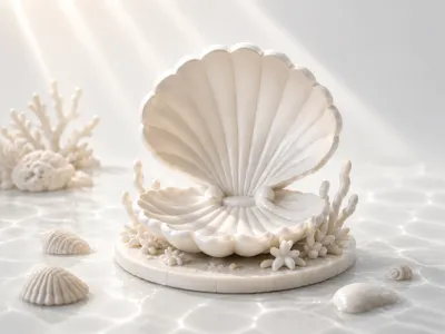 Underwater Shell Ornament Ocean Shell Decor