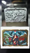 Relief sculpture 0.2mm layer, 2 walls, 5% infill