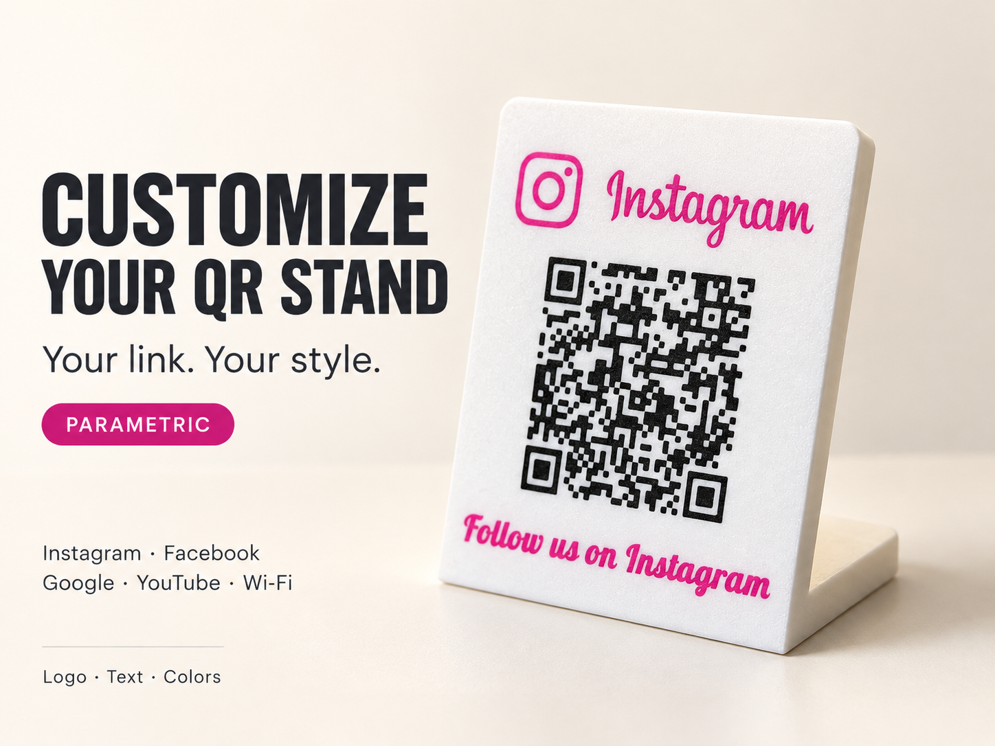 Customizable QR Code Stand - 1