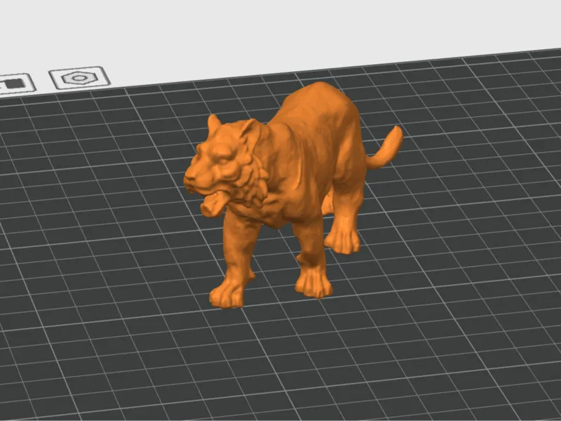 Tiger Sculpture high detail