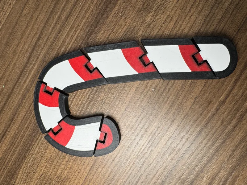 Christmas Flexi Candy Cane Fidget Toy