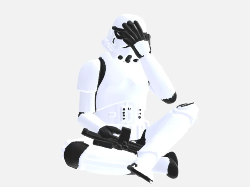 Storm Trooper Figur nichts sehen 