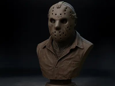 Jason Voorhees Bust - Free 3D Print Model - MakerWorld