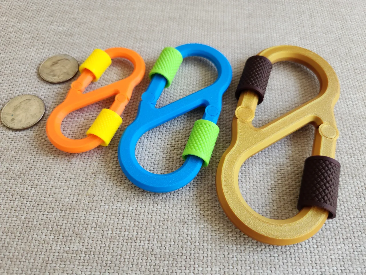 Single & Dual Locking Carabiner (Parametric) view 3
