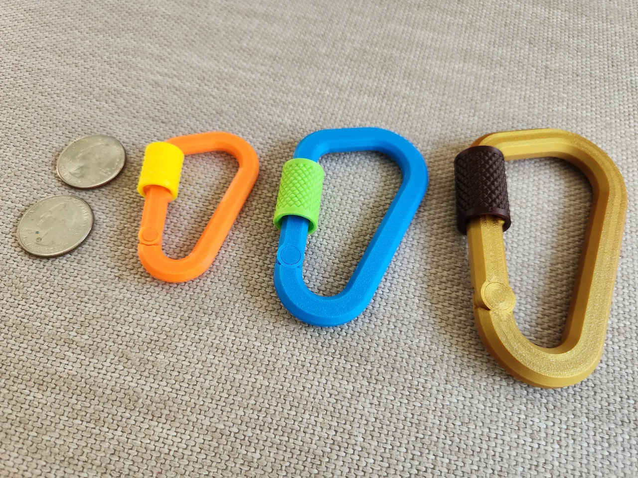 Single & Dual Locking Carabiner (Parametric) view 2