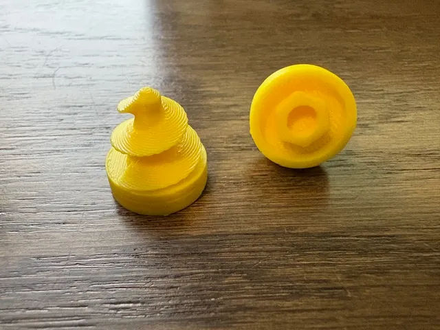 Redesigned cardboard screw