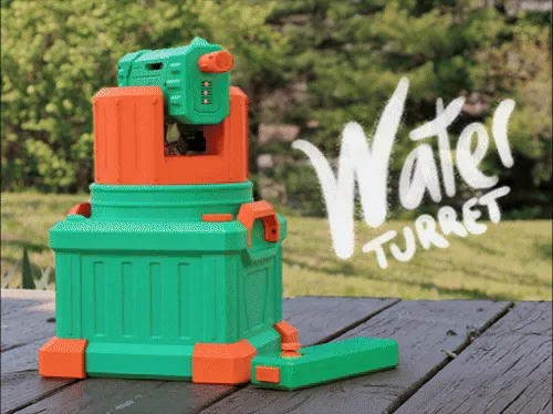 Remote Controlled Water Turret by MaKim MakerWorld: Download Free 3D Models - 3D model önizlemesi