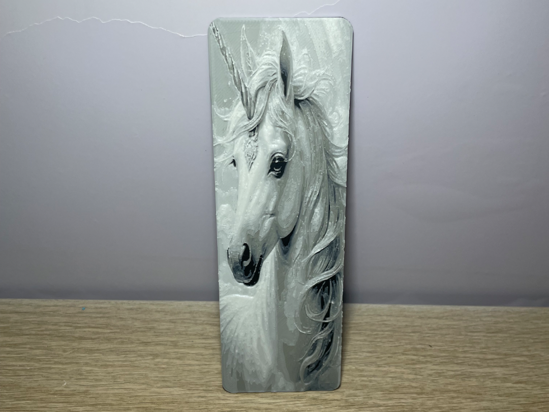 marcapáginas unicornio