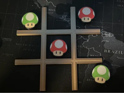 Super Mario Tic-Tac-Toe - Magnetic