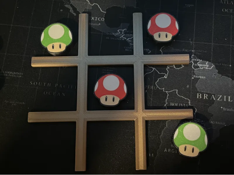 Super Mario Tic-Tac-Toe - Magnetic