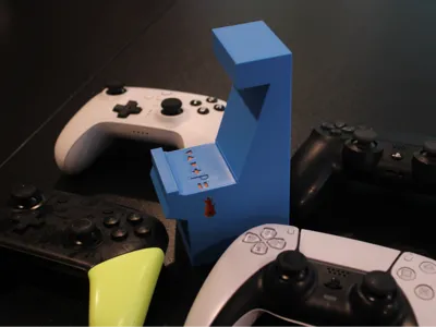 Arcade cabinet controller holder