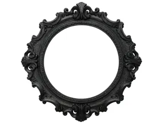 Baroque Round Frame Ornate