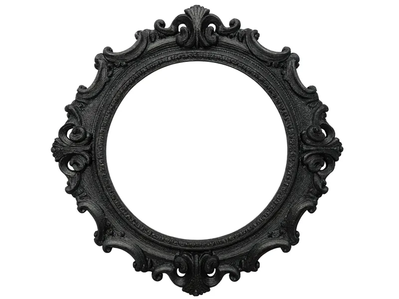 Baroque Round Frame Ornate