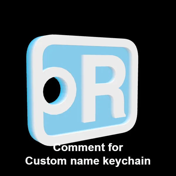R keychain - Free 3D Print Model - MakerWorld