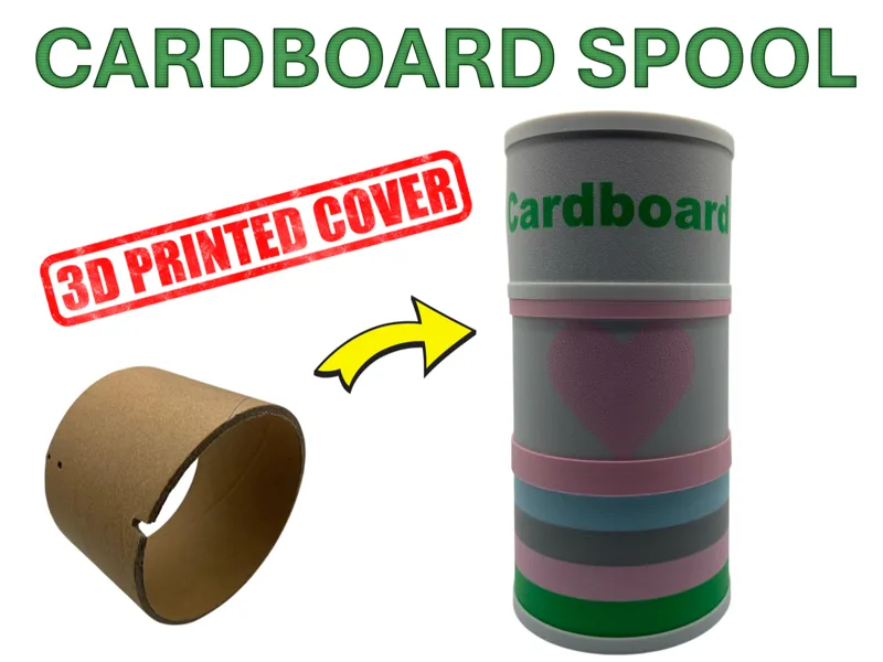 Cardboard Spool Cover Custom