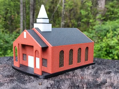 Church w/ NO Layer Lines & Stained Glass!