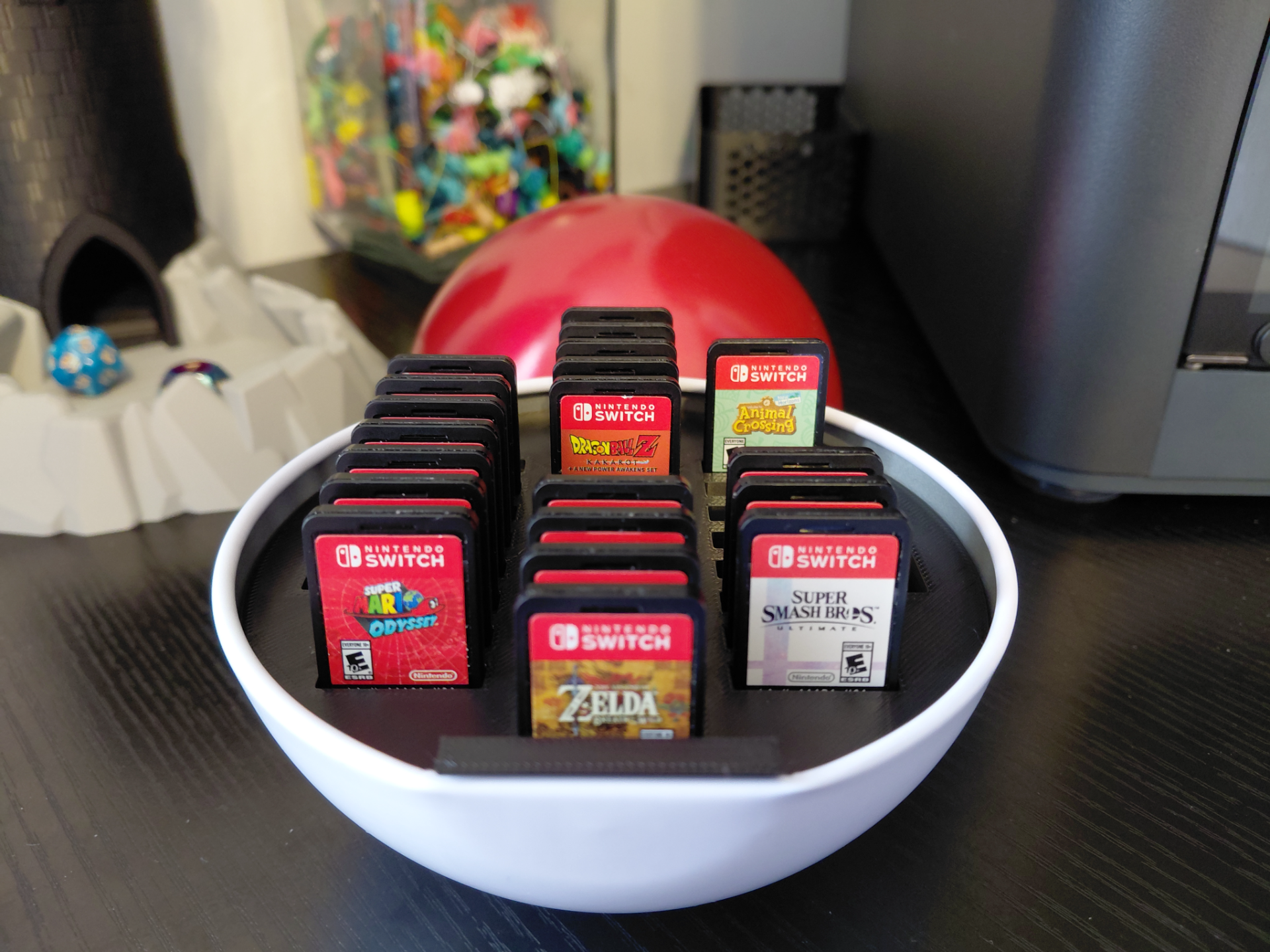 Nintendo Switch 30 Game Card Holder Pokeball TCG