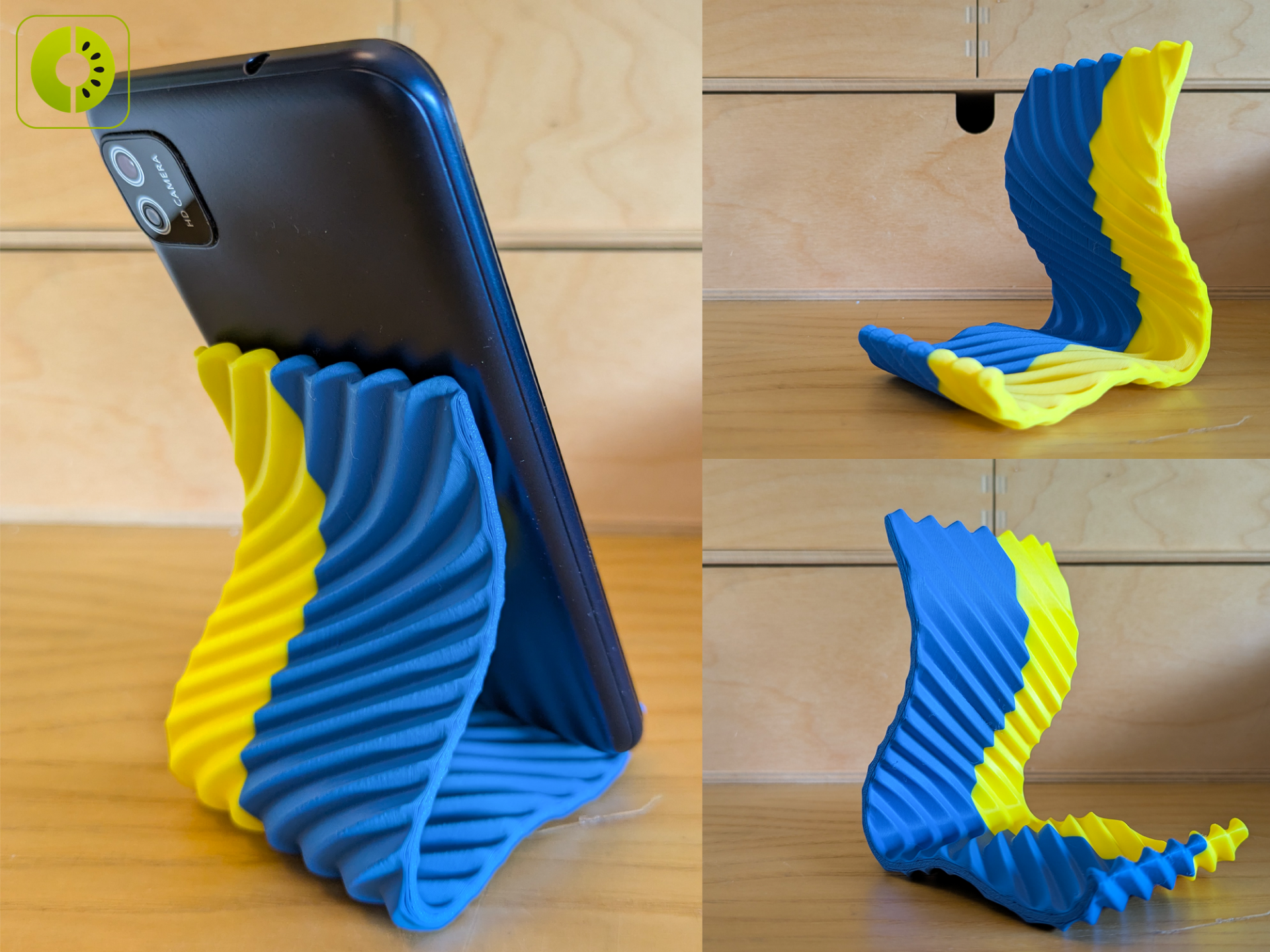 Twisted Wave Phone Stand