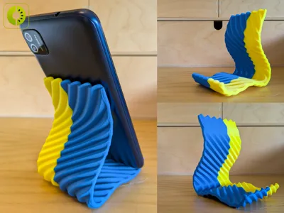 Twisted Wave Phone Stand