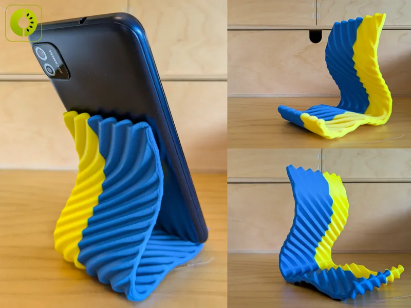Twisted Wave Phone Stand