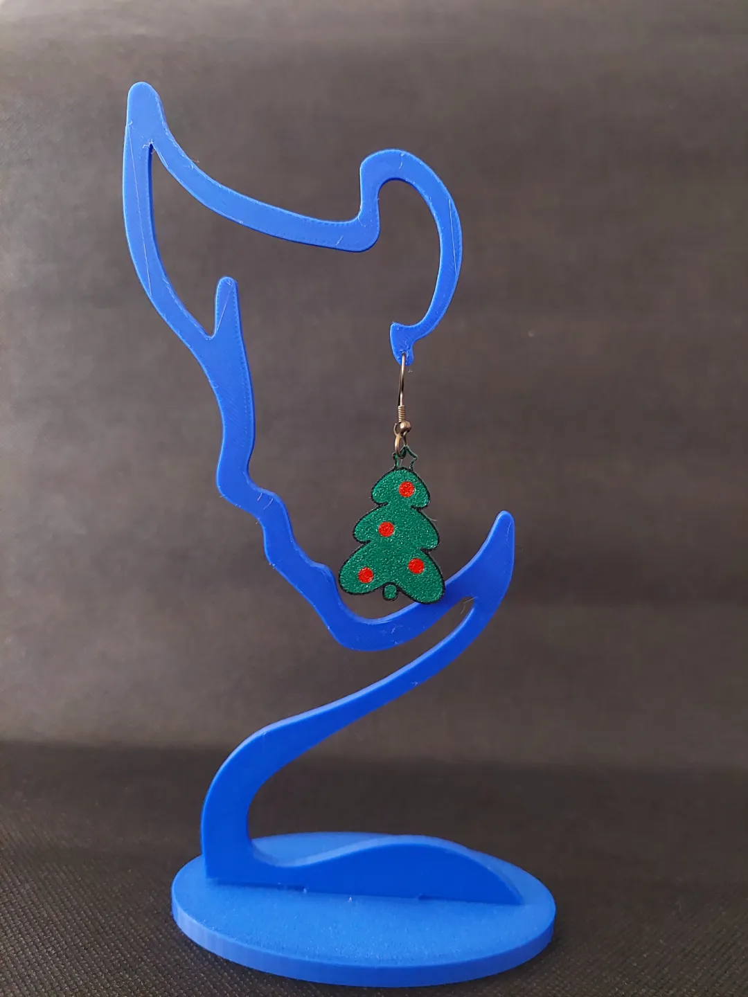 Multicolor Christmas Tree Earrings view 2