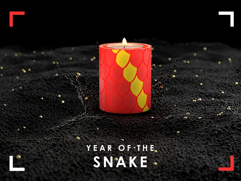 Snake Scale Candle Holder (Tealight or Candle)