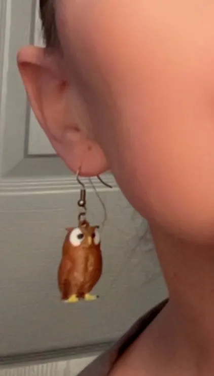 Owl Earrings view 2