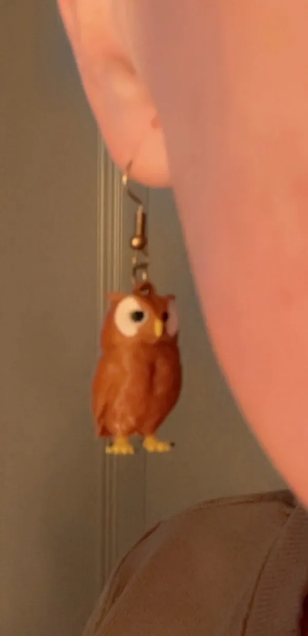 Owl Earrings view 3