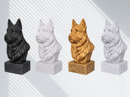 Dog Bust - Caucasian Shepherd