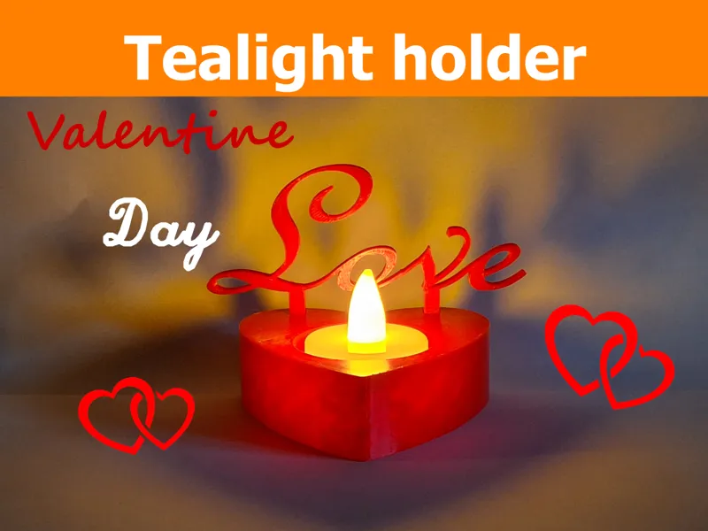 Valentine's Day Love Tealight holder