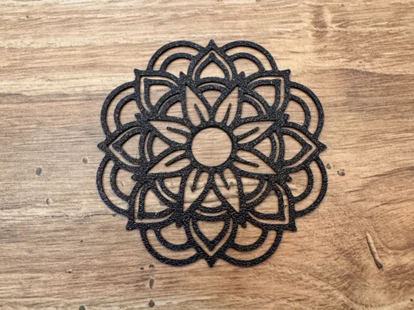 Tableau mural mandala fleuri