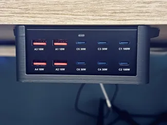 Under Desk Mount for 330W 10-Port USB Charging Hub