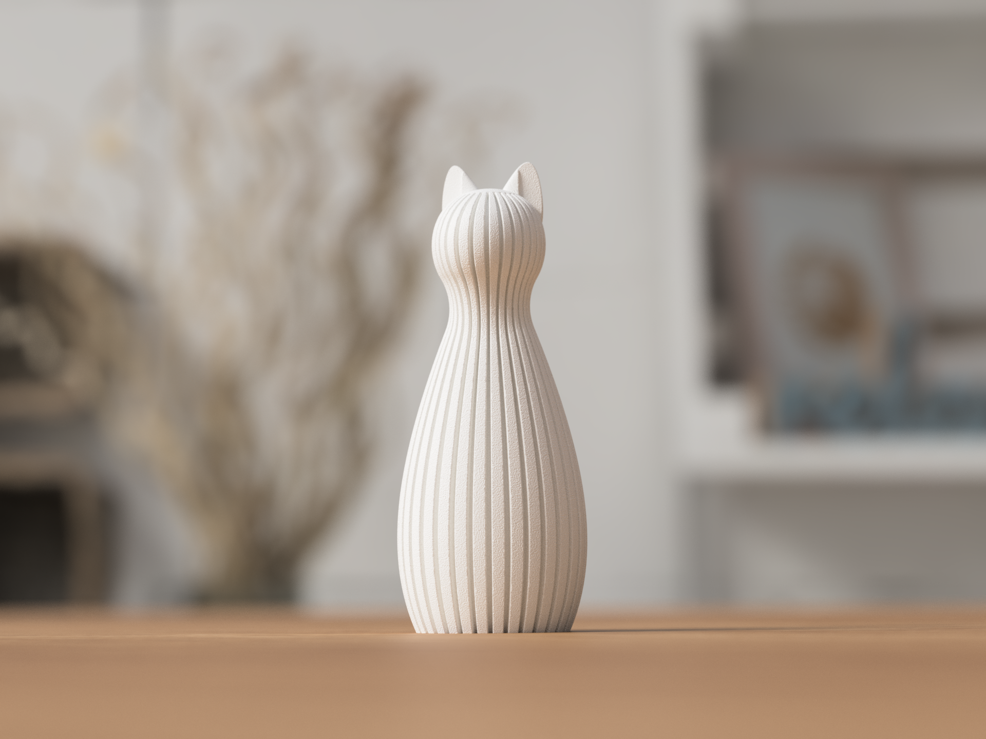 Miniatura 1 do modelo 3D Cat Statue