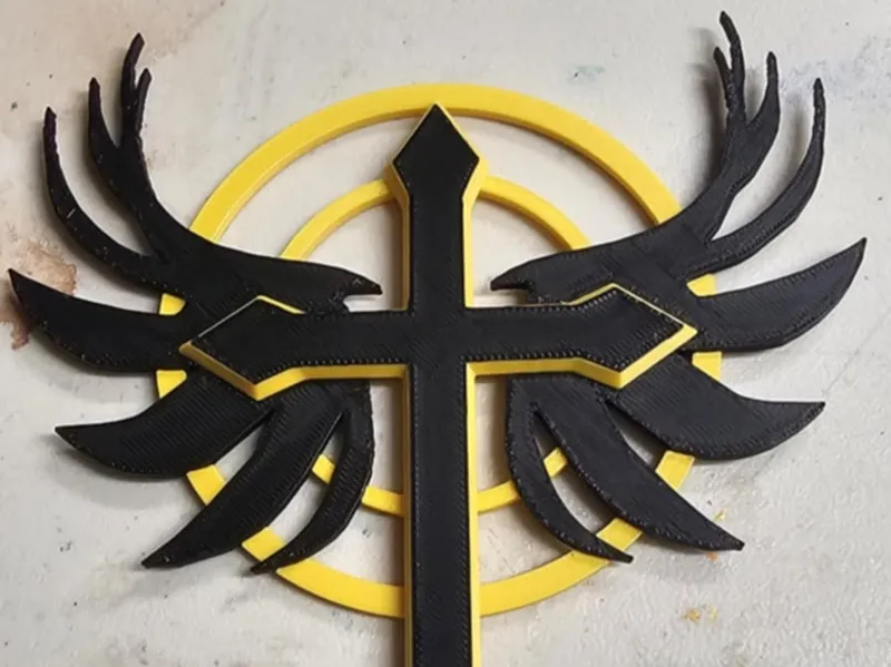 Cross with wings