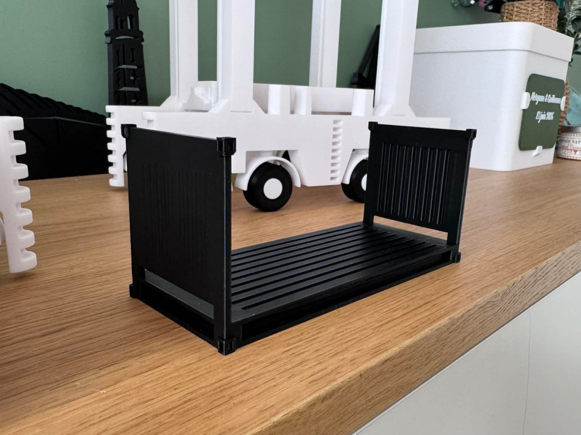 Shipping Container Flat 20' pied port maquette