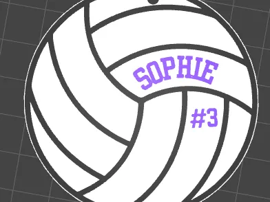 volleyball keychin