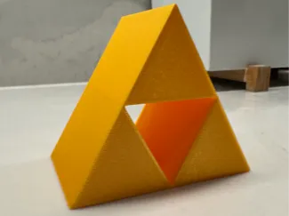 Triforce inspired desk organiser