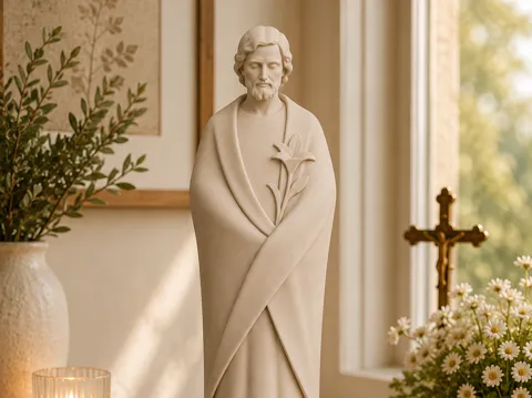 Figura decorativa: Saint Joseph Statue – Religious Home Decoration — referencia de MakerWorld