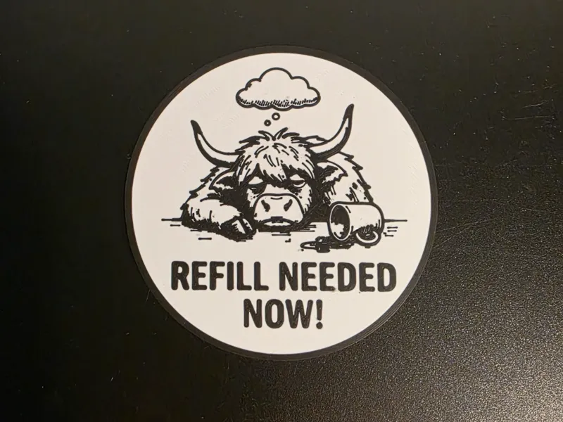 Refill Needed Now!