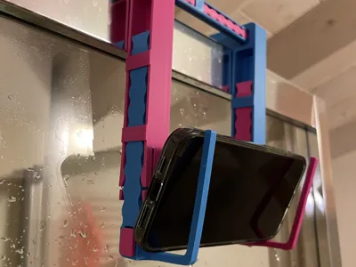 Smartphone shower holder