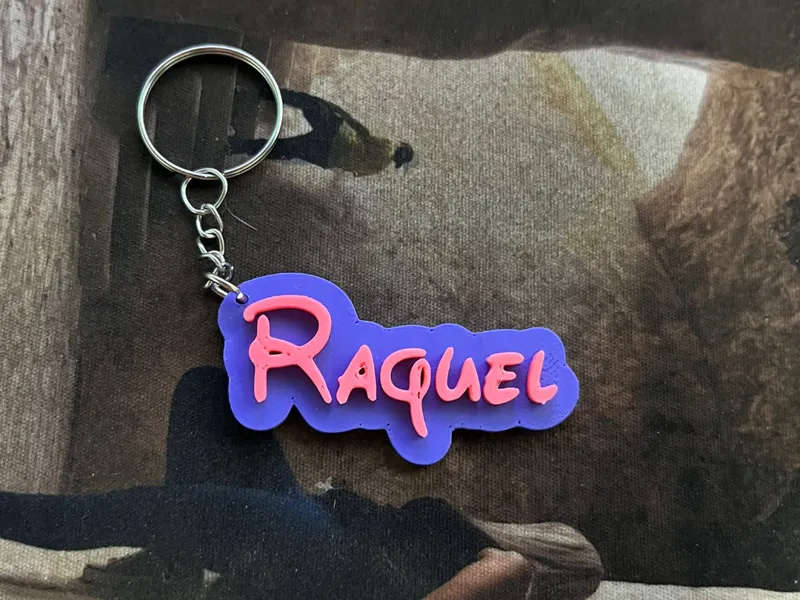 Llavero con el nombre de Raquel