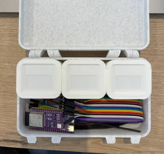 Box Bucket with Lid and Grid