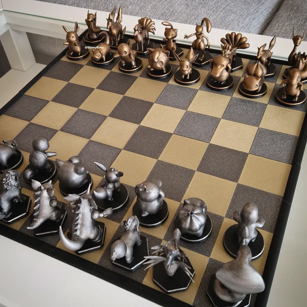 Pokemon Chess Set - remix high poly view 2