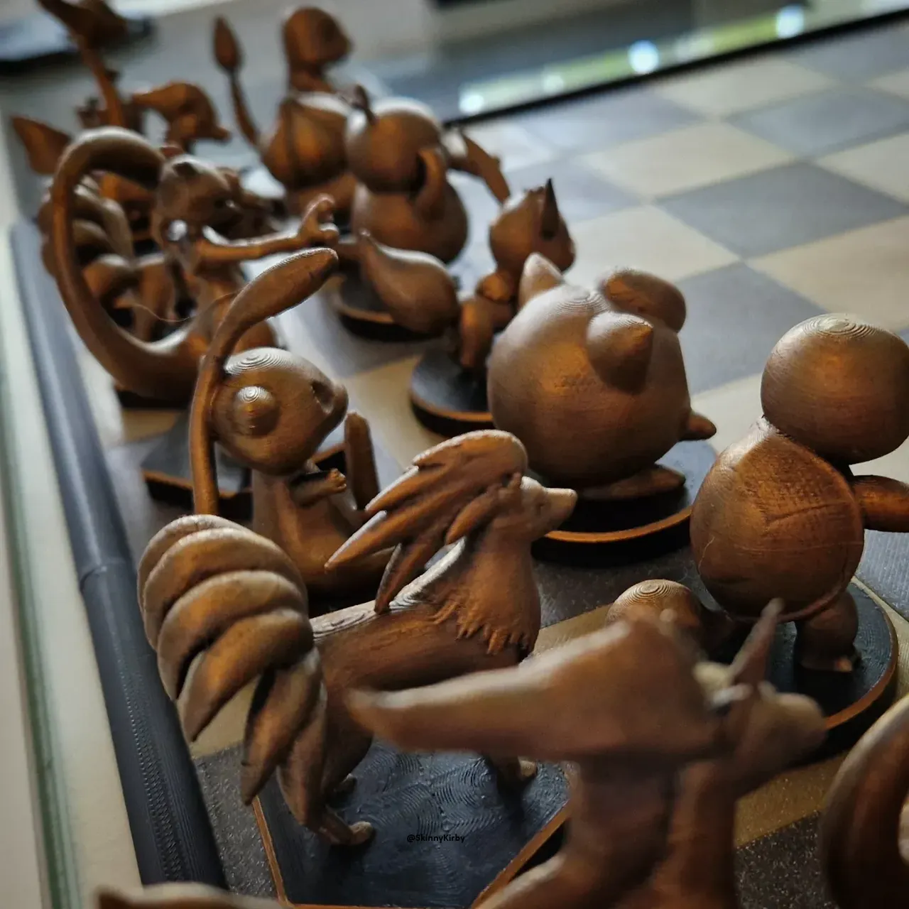 Pokemon Chess Set - remix high poly view 4