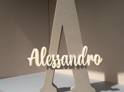 Alessandro - letter A + embedded name - no AMS