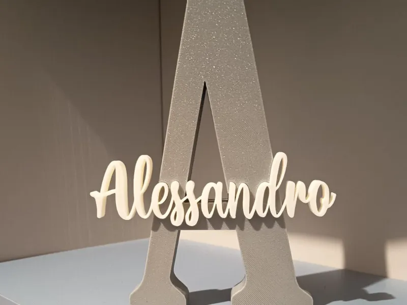 Alessandro - lettera A + nome incastrato - no ams