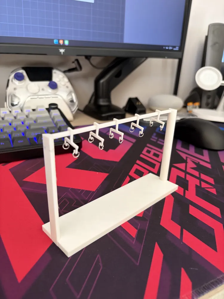 Jewel Rak jewellery drying-display rack with hangers - Free 3D Print Model ...