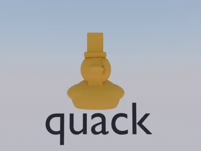 Posh Easy To Print Duck
