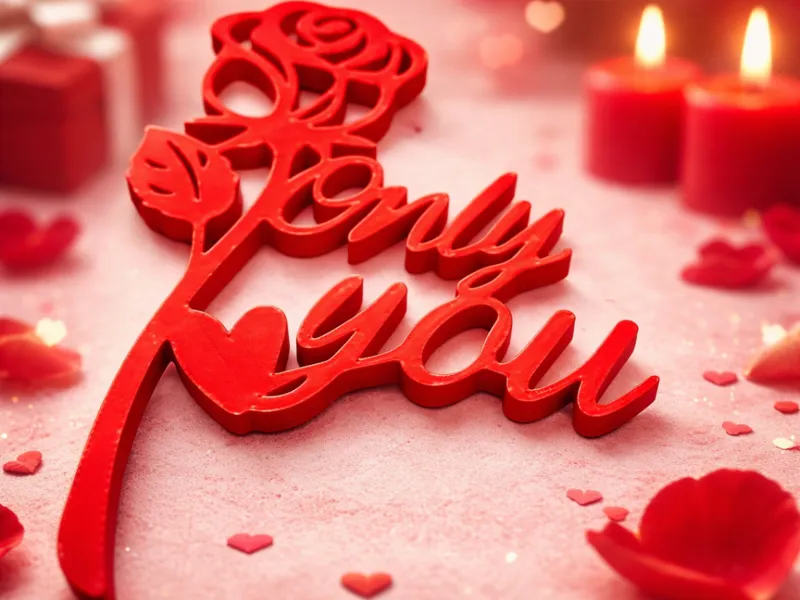Romantische Valentinstag Rose 